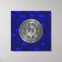 クランアンダーソンのクレスト&タータンチェックノットオンティスル