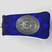 クランアンダーソンのクレスト&タータンチェックノットオンティスル ゴルフヘッドカバー (正面)