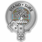 クランアンダーソンのクレスト&タータンチェック シール (正面)