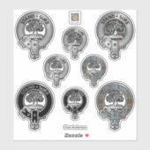 クランアンダーソンの紋章とタータンチェックシール シール (シート)