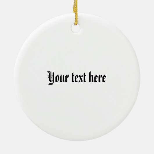 クランアームストロングクレストバッジとタータンチェック セラミックオーナメント (裏面)