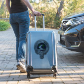 クランアームストロングクレスト&タータンチェックステッカー シール (スーツケースインサイチュ)