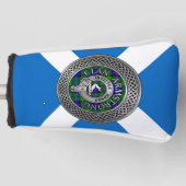 クランアームストロングクレスト&タータンチェックノット ゴルフヘッドカバー (正面)