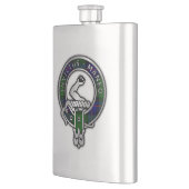 クランアームストロングタータンチェッククレスト フラスク (左)