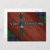 クランアームストロングタータンチェックスジャイアントドブブレード ポストカード (正面/裏面)