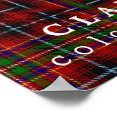 クランインズカラーズオブスコットランドタータンチェック ポスター (角)