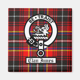 クランインズクレストバッジとタータンチェック マグネット