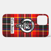 クランインズクレストバッジとタータンチェック Case-Mate iPhoneケース (裏面 (横))