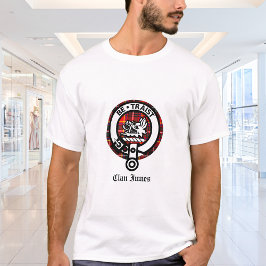 クランインズクレストバッジ&タータンチェック Tシャツ