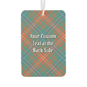 クランウィルソンの紋章の古代タータンチェック カーエアーフレッシュナー (裏面)