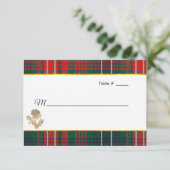 クランウィルソンタータンチェック結婚ティスル護衛 出欠カード (スタンド正面)