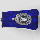 クランウェッダーバーンクレスト&タータンチェックオンティスル ゴルフヘッドカバー (正面)