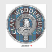 クランウェッダーバーンクレスト&タータンチェック シール (シート)