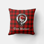 クランウォレスクレストバッジとタータンチェック クッション (裏面)
