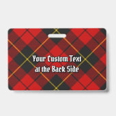 クランウォレスタータンチェックバッジ バッジ (裏面)