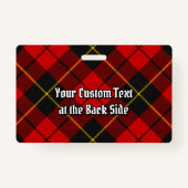 クランウォレスタータンチェックバッジ バッジ (裏面)