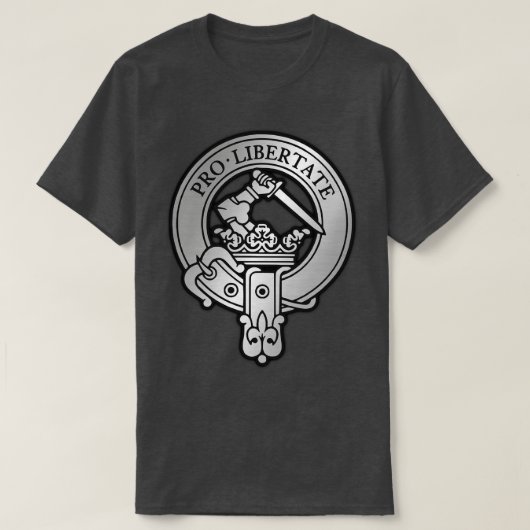 クランウォーレスクレストタータンチェック2 Tシャツ (デザイン正面)