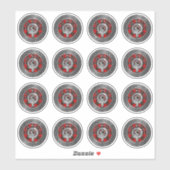 クランウォーレスクレスト&タータンチェックノット シール (シート)