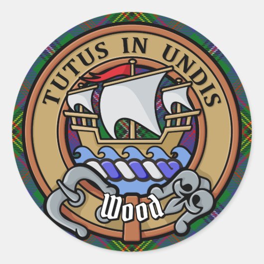 クランウッドクレストオーバータータンチェック ラウンドシール (正面)