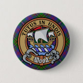 クランウッドクレストオーバータータンチェック 缶バッジ (正面)