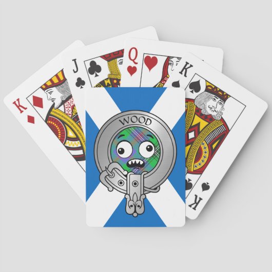 クランウッドクレスト&タータンチェックオンサルタイヤ トランプ (裏面)