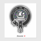 クランウッドクレスト&タータンチェックシール シール (シート)