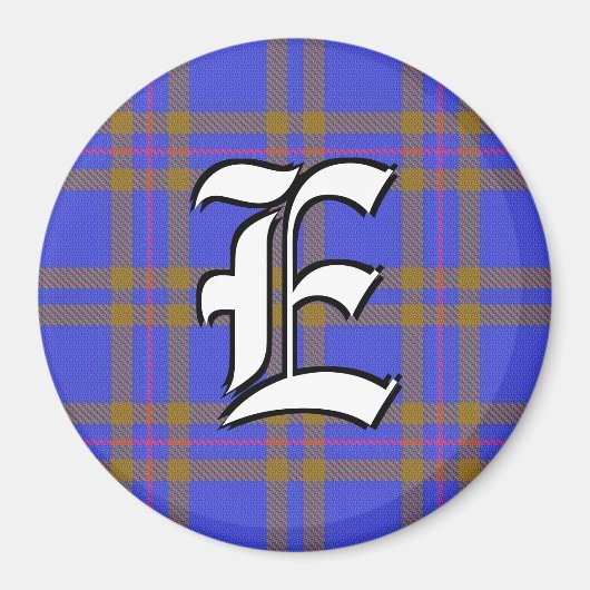 クランエリオットエリオットタータンチェックプレイドアクセント マグネット (正面)