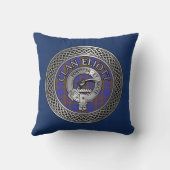 クランエリオットクレスト&タータンチェックノット クッション (裏面)