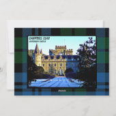 クランエレガントキャンベルブルータータンチェック家族写真 シーズンカード (裏面)