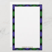 クランエレガントブレアタータンチェックプレイド 便箋 (正面/裏面)