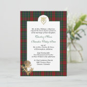 クランエレガントマカイン3プレイド結婚式招待状 招待状 (スタンド正面)