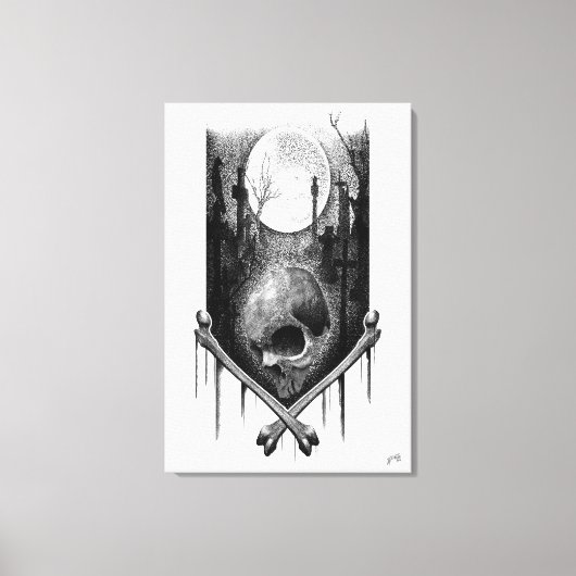 クランオの夜景 キャンバスプリント (正面)