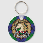 クランオリファントクレストオーバータータンチェック キーホルダー (正面)