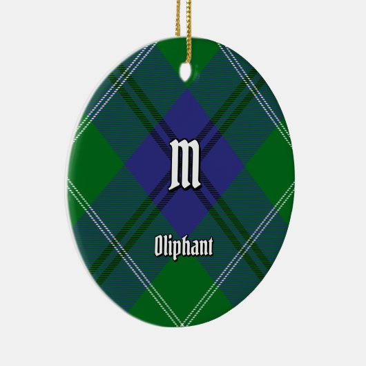 クランオリファントタータンチェックセラミックオーナメント セラミックオーナメント (右)