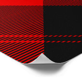 クランカニンガムクレストオーバータータンチェック ポスター (角)