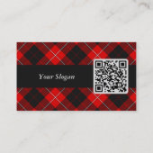 クランカニンガムクレストオーバータータンチェック 名刺 (裏面)
