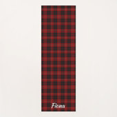 クランカニンガムタータンチェックプレイドパーソナライズされた ヨガマット (正面)