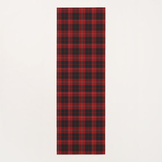 クランカニンガムタータンチェックプレイドパーソナライズされた ヨガマット (裏面)