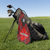 クランカニンガムタータンチェック ゴルフタオル (グリーン)