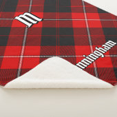 クランカニンガムタータンチェック シェルパブランケット (3/4)