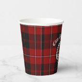 クランカニンガムバッジ&タータンチェック 紙コップ (右)