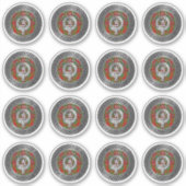 クランカミングクレスト&タータンチェックノットシール シール (正面)