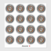 クランカミングクレスト&タータンチェックノットシール シール (シート)