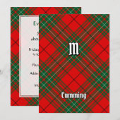 クランカミングタータンチェック 招待状 (正面/裏面)