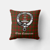 クランカメロンクレストバッジ&タータンチェックカスタマイズ クッション (裏面)