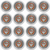 クランカメロンクレスト&タータンチェックノットシール シール (正面)