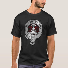 クランカメロンクレスト&レッド&ブラックタータンチェック Tシャツ