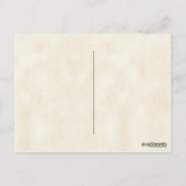 クランカメロンヴィンテージイラストレーションタータンチェックフレーム ポストカード (裏面)