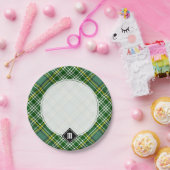 クランカリータータンチェック ペーパープレート (パーティー)