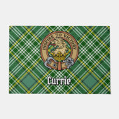 クランカリーライオンクレストオーバータータンチェック ドアマット (正面)